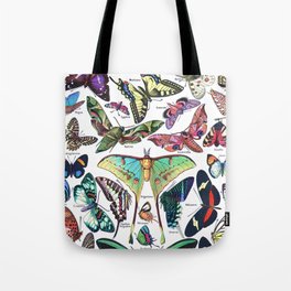 Adolphe Millot "Butterflies" 3. Tote Bag