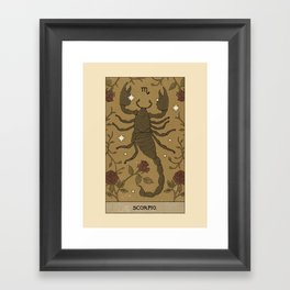 Scorpio Framed Art Print