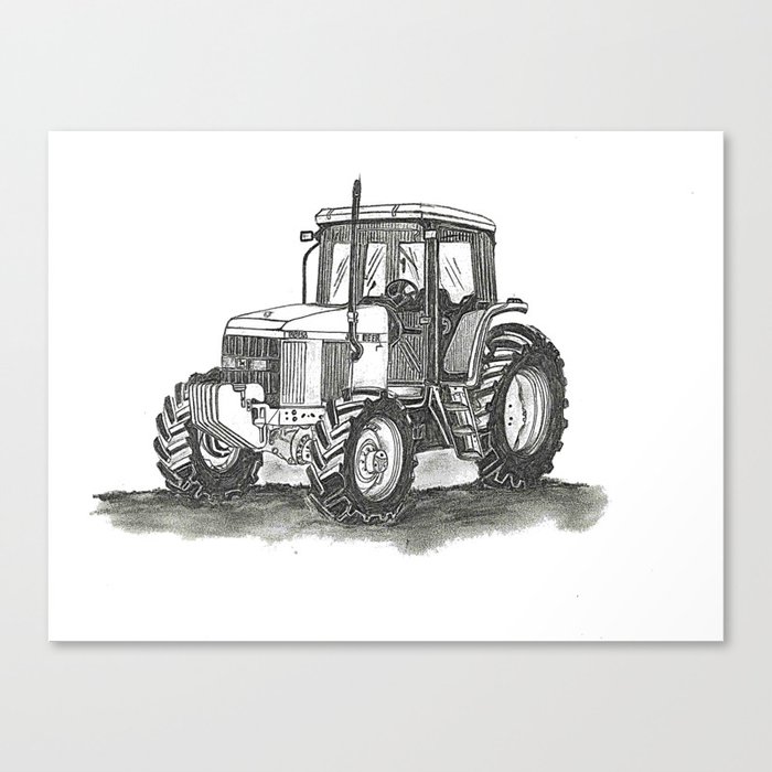 Tractor Canvas Print by caseyv