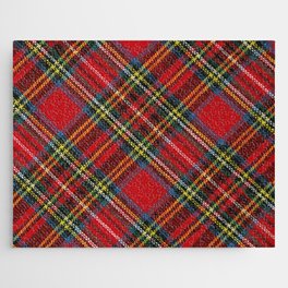 Plaid Red Trendy Collection Jigsaw Puzzle