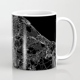 Edinburgh Black Map Coffee Mug