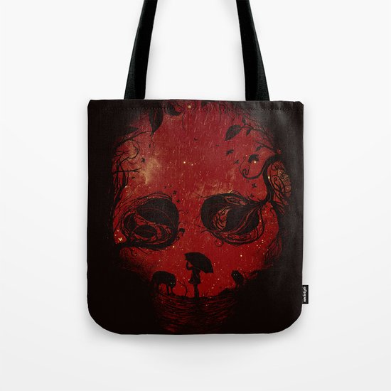 Red Encounter Tote Bag