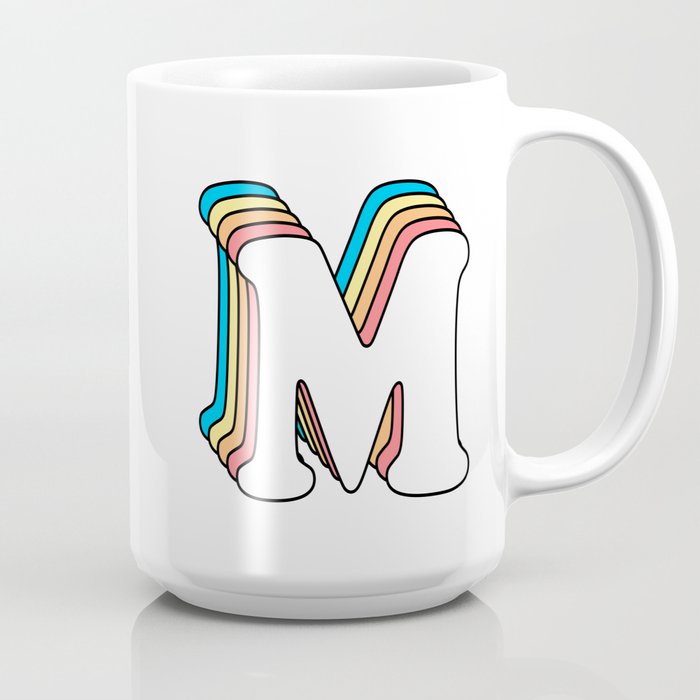 Design Clique Monogram Letter Mug