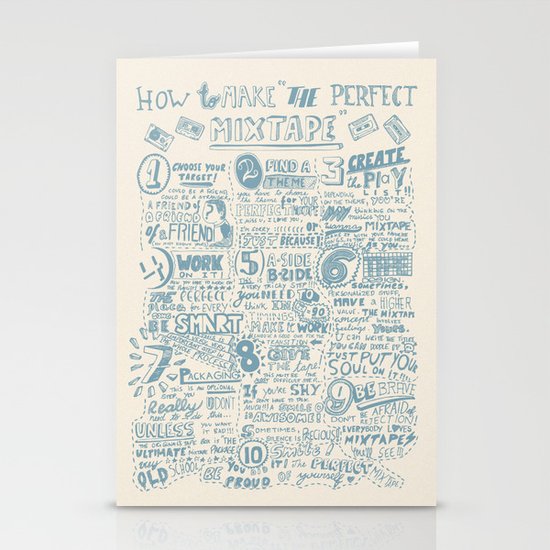 How to make the perfect mixtape Stationery Cards