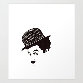 Charlie Chaplin Art Print