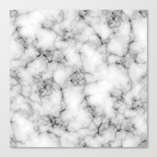 White Marble Texture Canvas Print