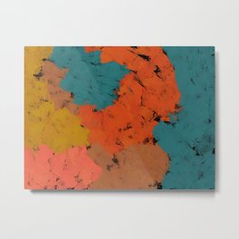 Wildfire Metal Print | Abstractphonecase, Abstractmug, Colorful, Abstract, Digital, Abstractbackpack, Contemporary, Turquoisebedding, Turquoiseorange, Painting 