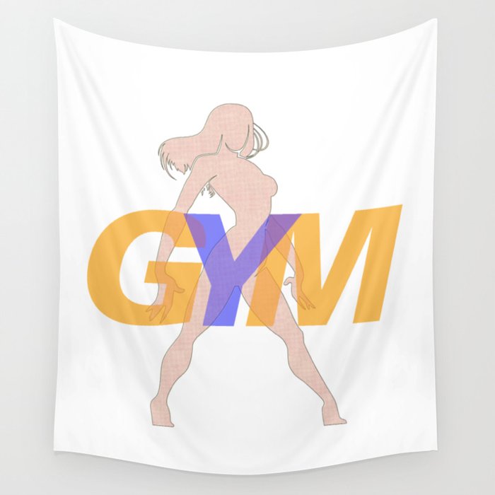 GYM Woman 3 Wall Tapestry