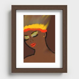 Bronze Goddess Recessed Framed Print