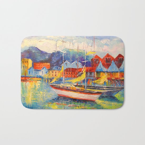 Boats of Spain Bath Mat