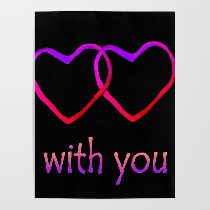 With You Pink Poster