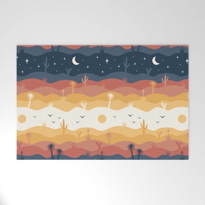 Desert Sand and Sky Welcome Mat