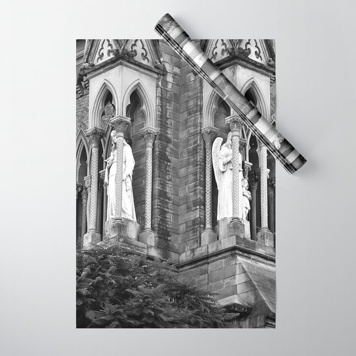 Argentina Photography - Argentine Cathedral In Black And White Wrapping Paper