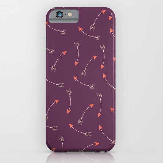 Multi Colored Arrows in Purple iPhone & iPod Case
