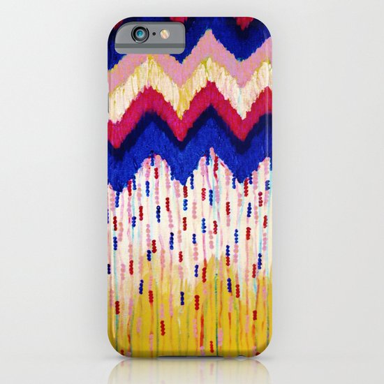 SHINE ON, Revisited - Americana Red White Blue USA Abstract Acrylic Painting Home Decor Xmas Gift iPhone & iPod Case