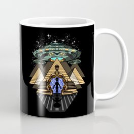 Egyptian Pyramids Alien Abduction UFO Coffee Mug
