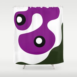 Big Purple Monster Shower Curtain