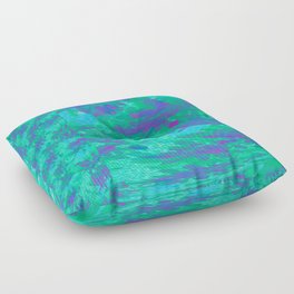 Palm Tree Floral Confetti in the Wind Floor Pillow