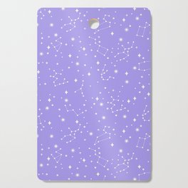 Purple Constellations Cutting Board