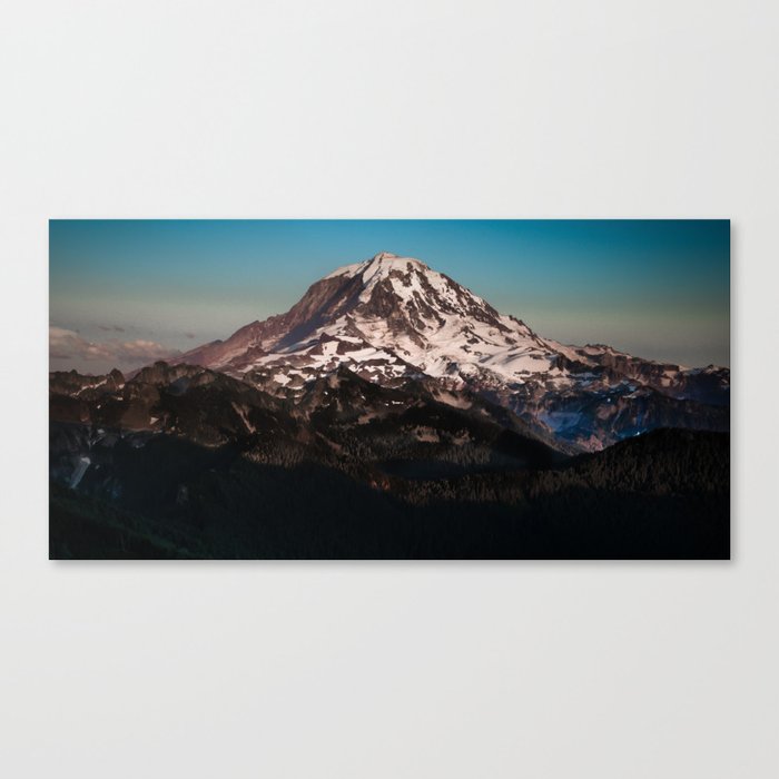 Mt Rainier Dusk Canvas Print