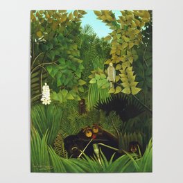 Henri Rousseau "Merry Jesters" Poster