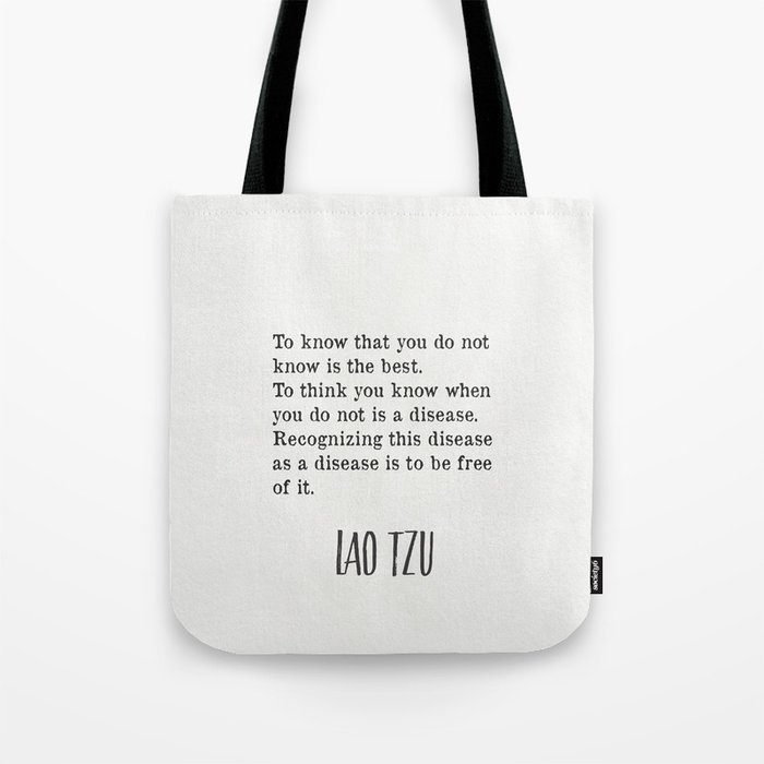 Quotes…Lao Tzu Tote Bag