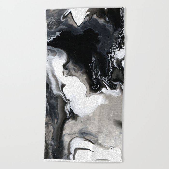 Abstract Acrylic Pour Paint Beach Towel By Spoonlily Society6
