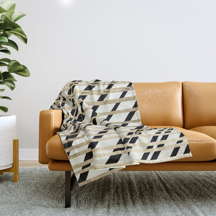 Ivory and deals gold throw blanket