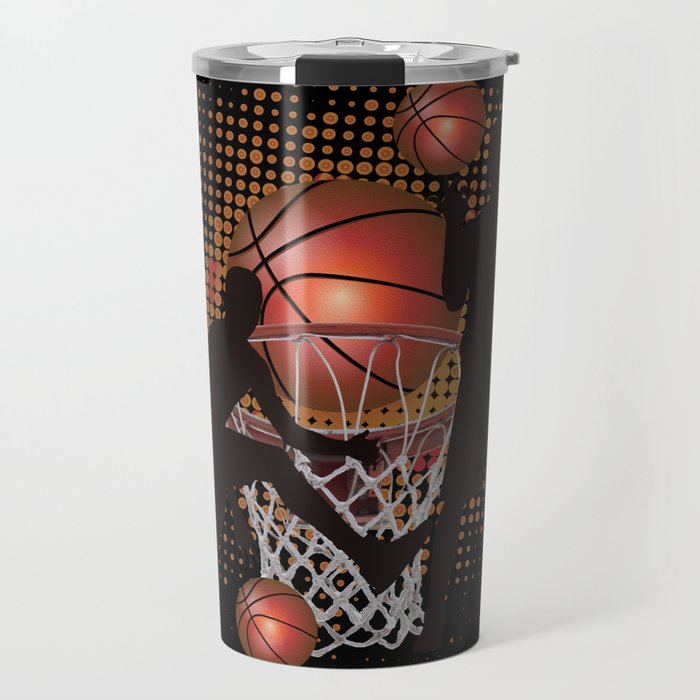 Basketball Sport Play Travel Mug