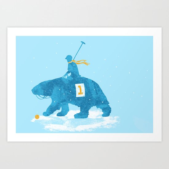 the polar games Art Print