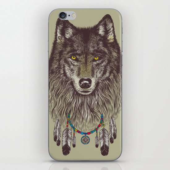 Wind Catcher Wolf iPhone & iPod Skin