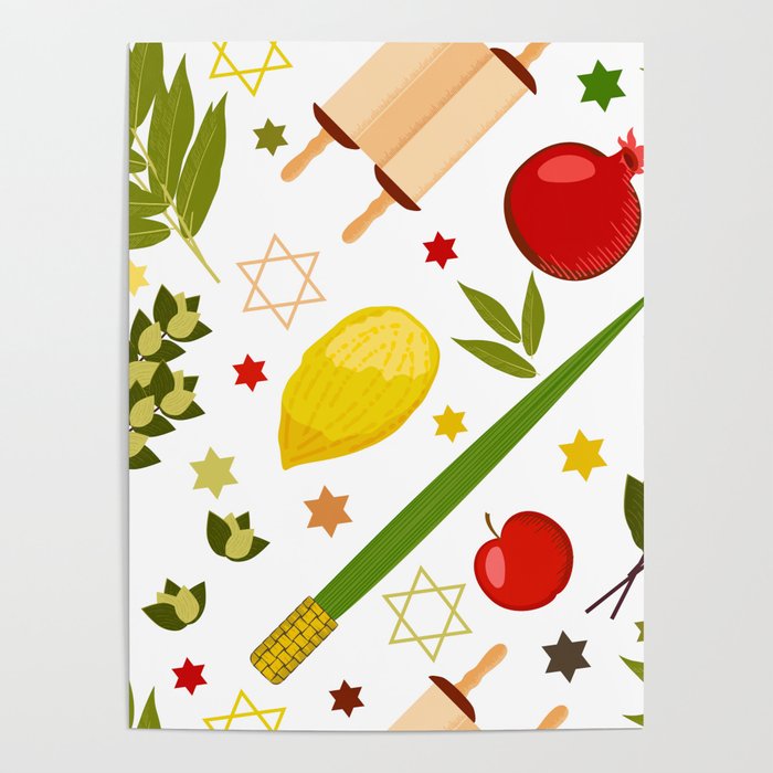 Sukkot pattern Poster