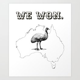 The Great Emu War Art Print
