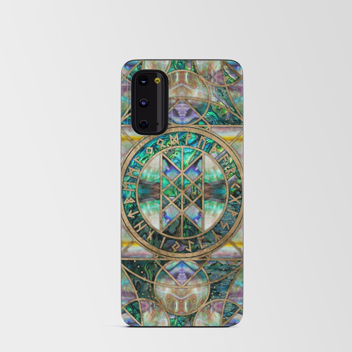 Web of Wyrd The Matrix of Fate -Abalone Shell Android Card Case