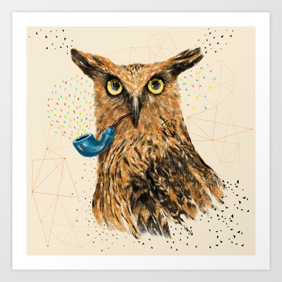 Mr.Owl V Art Print