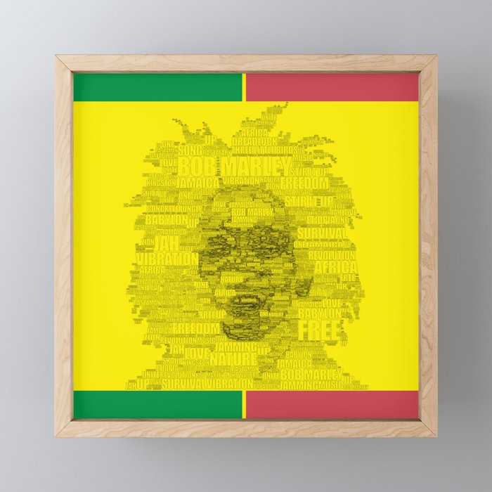 Words of Reggae Framed Mini Art Print