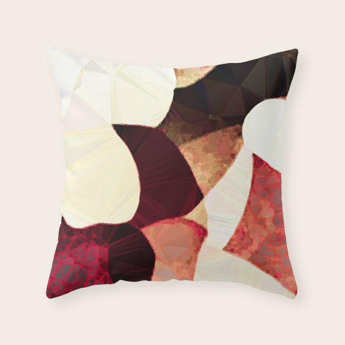 maroon throw pillow