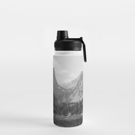 Colorado Rocky Mountain National Park - Black and White Water Bottle