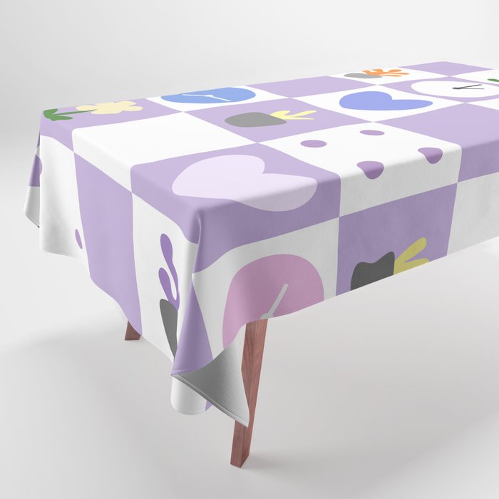 Color object checkerboard collection 7 Tablecloth