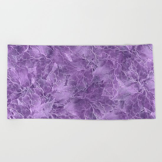 Frozen Leaves 15 Beach Towel