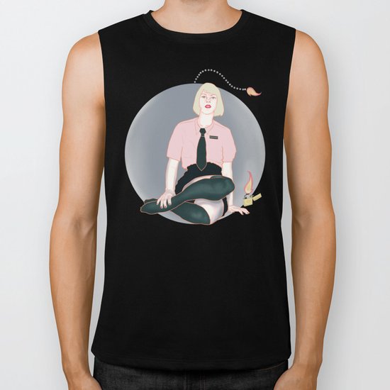 Grab this nasty ball Biker Tank
