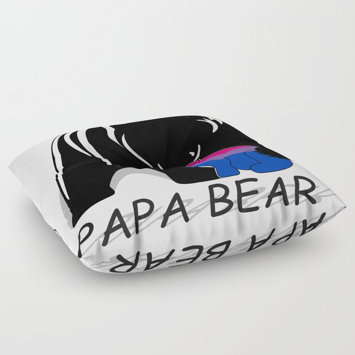 Papa Bear Bisexual Floor Pillow