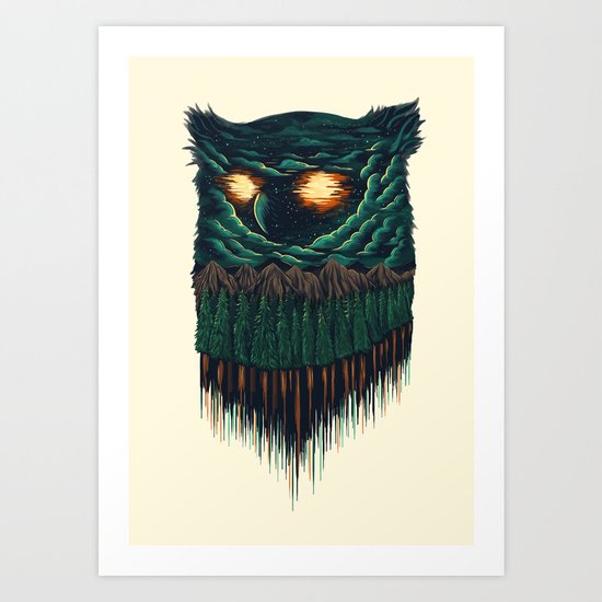 owl Art Print