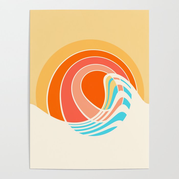 Sun Surf Poster
