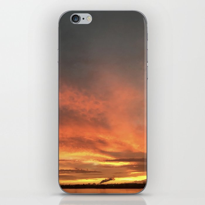 Orange Clouds - Sunsets at The Fly series iPhone Skin