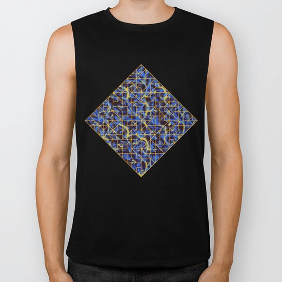 The Blue and Yellow Biker Tank