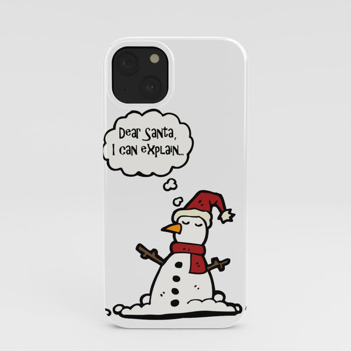 Anxious Snowman iPhone Case