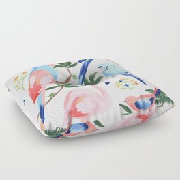 Jungle Birds II Floor Pillow