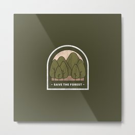Save our planet, save the forest, go zero waste | nature lovers. Metal Print | Drawing, Biganimals, Natureprotection, Wildlife, Adventurer, Travel, Outdoors, Naturelovers, Expeditionslovers, Naturism 