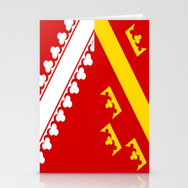flag of alsace Stationery Cards